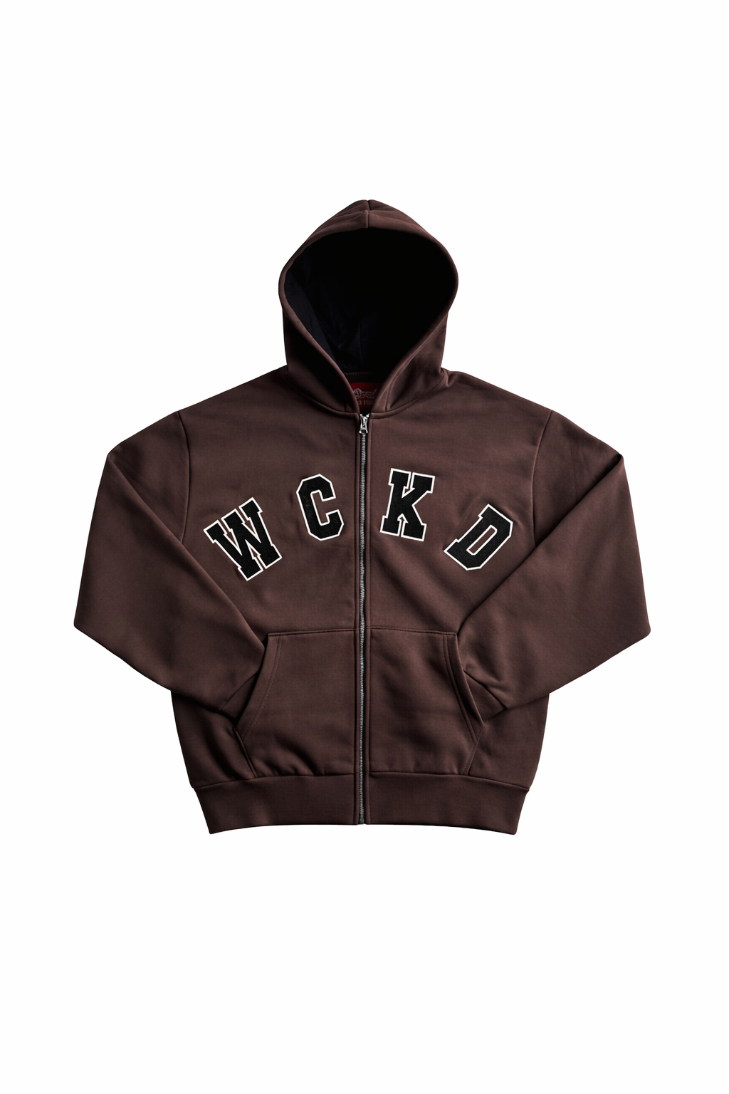Brown Zip-Up Hoodie